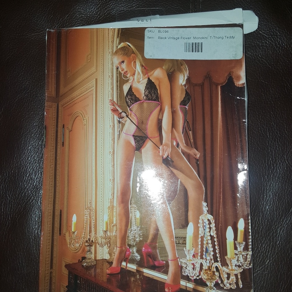 Lace & Mesh Teddy G-String Lingerie Costume 716 - Picture 4 of 4